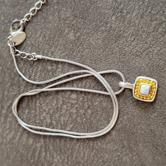 Vtg PHD Minimalist Geometric Square Chain Necklace Earrings Set - Picture 7 of 8